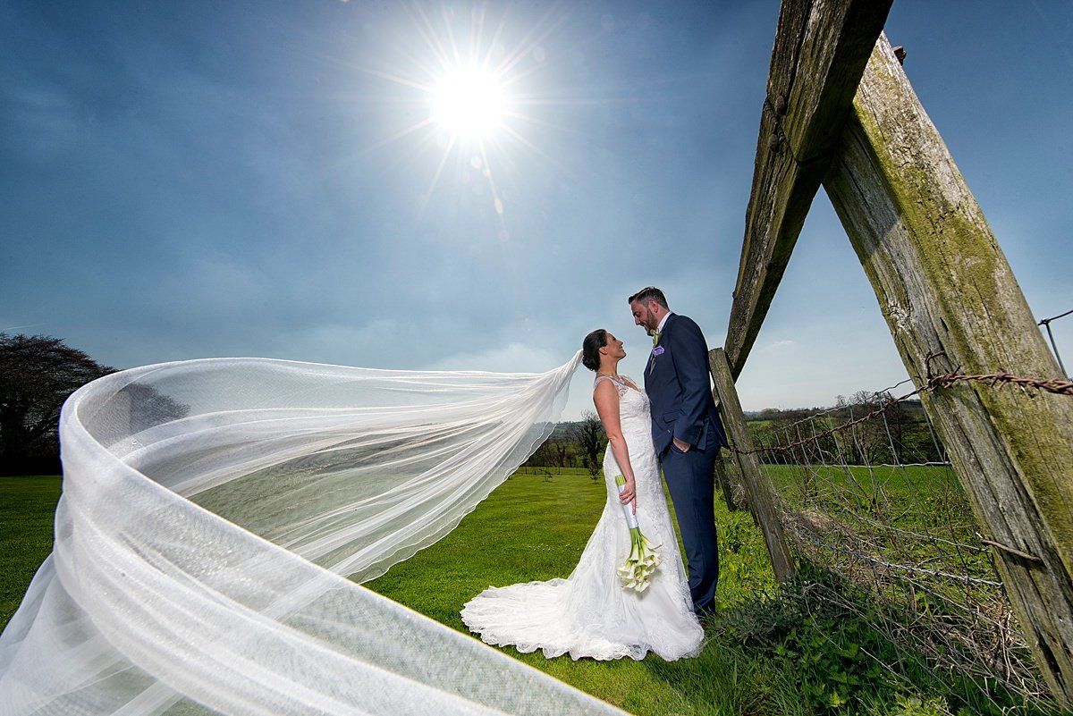 Derby Wedding Photographer Shottle Hall bride and groom