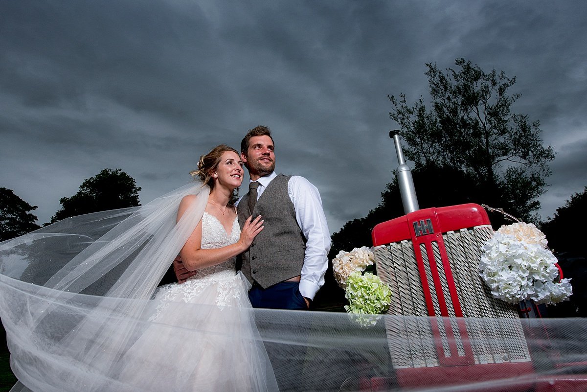 Derby Wedding Photographer veil swish