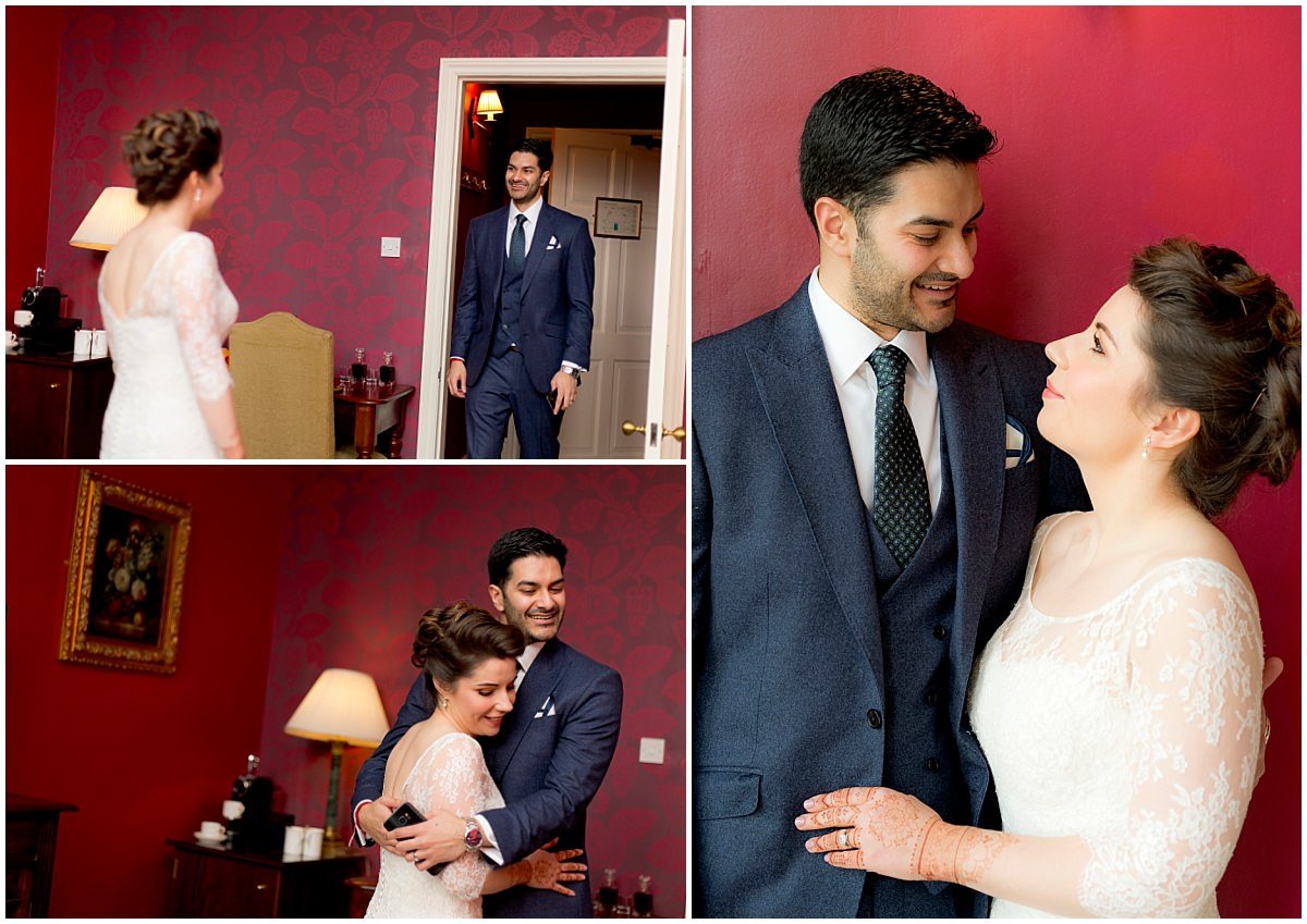 Epic Hindu Wedding at Stapleford Park with the bride and groom