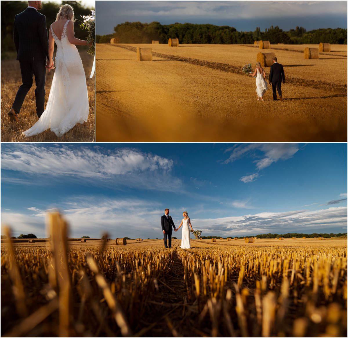 Swancar Farm Wedding Photography in back field