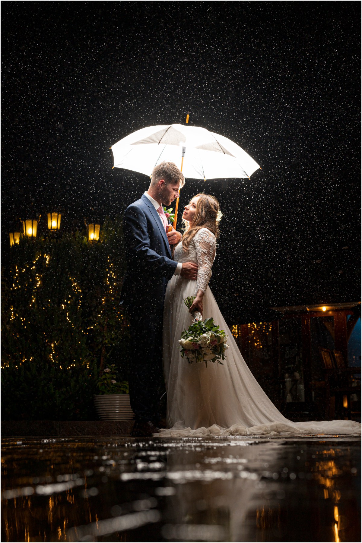 Swancar Farm Wedding Photography in the rain