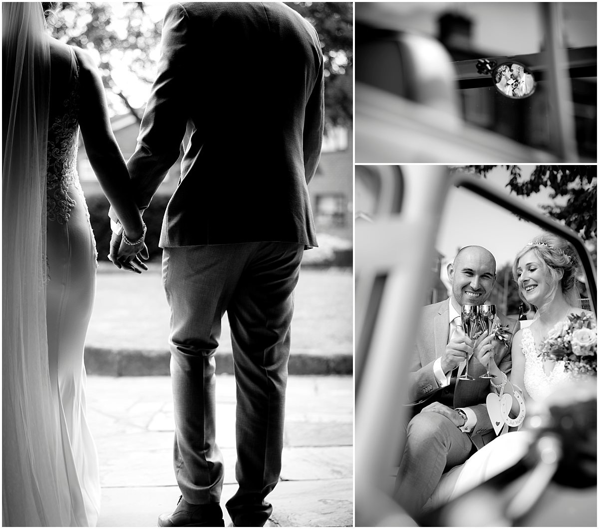Black and white wedding images 