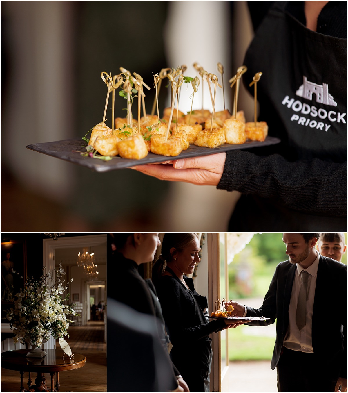 Hodsock Priory canapes