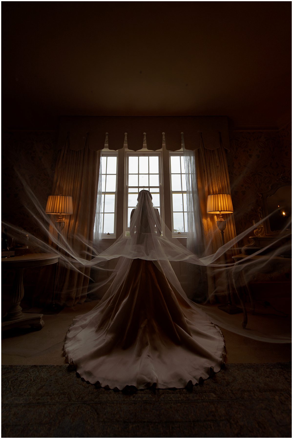 Weddings at Hodsock Priory silhouette 