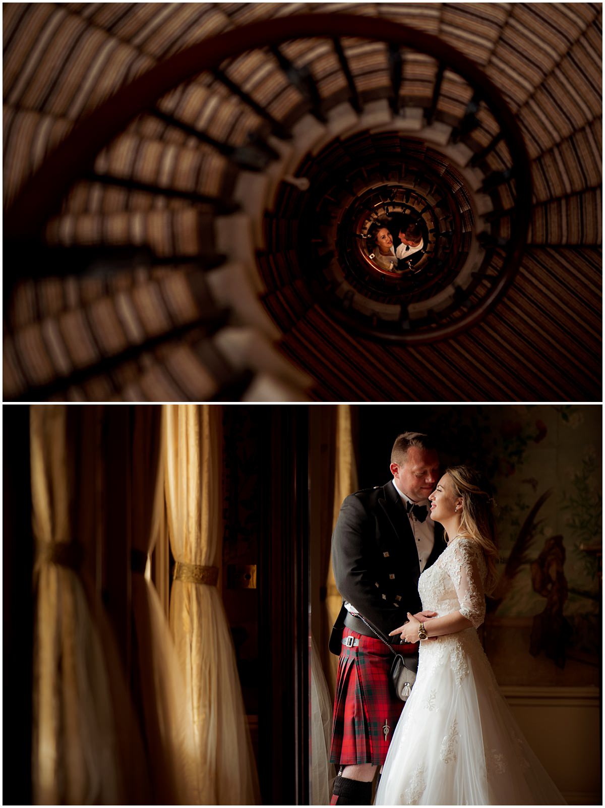 Weddings at Belvoir Castle staircase
