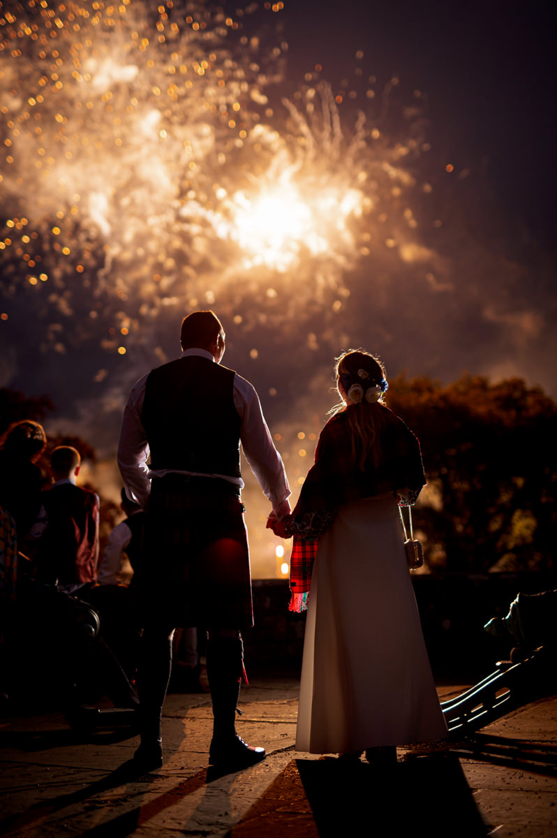 Wedding Photographer Nottingham firework display