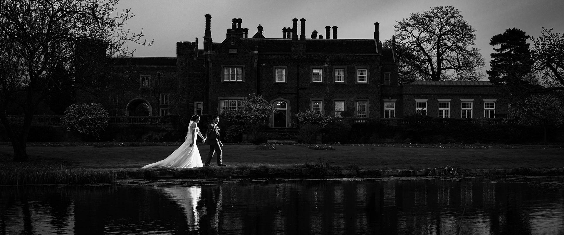 Weddings at Hodsock Priory bride and groom 